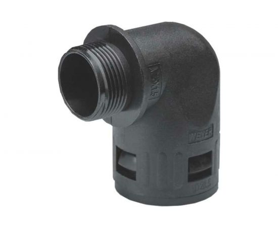 Муфта для гофрированных труб Weyer WQW-M25B/AD28.5 - коннектор угловой, нар. M25x1.5 WE1702500 
