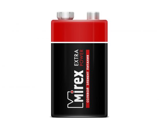 Солевая батарея Mirex 6F22 / Крона 9V 1 шт ecopack 23702-6F22-E1 – изображение 2