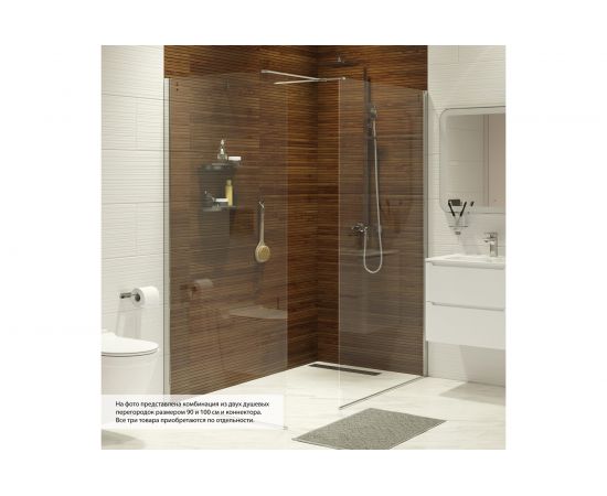 Душевая перегородка IDDIS Slide Walk In хром, 100x195 SLI8CS0i23 – изображение 3