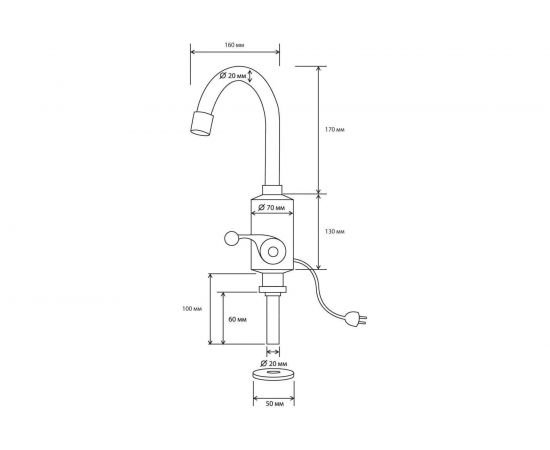 Водонагреватель-кран Atlanta ATH-7420 white – изображение 5