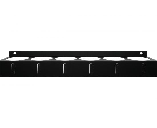 Настенный держатель-органайзер для баллончиков EMBODIMENT с крючками, черный EMB-WOP-L-B 