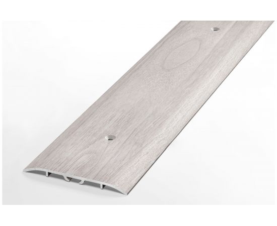 Порог прямой алюминиевый декоративный (60 мм, 1,8 м, Ясень белый) ЛУКА УТ000024140 