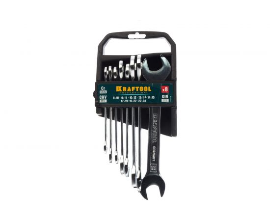 Набор рожковых гаечных ключей Kraftool 8 шт 8 - 24 мм 27033-H8C_z01 