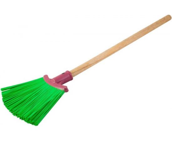 Полипропиленовый веник РемоКолор Зятёк, плоский, с деревянным черенком, длина 72 см 61-1-018 