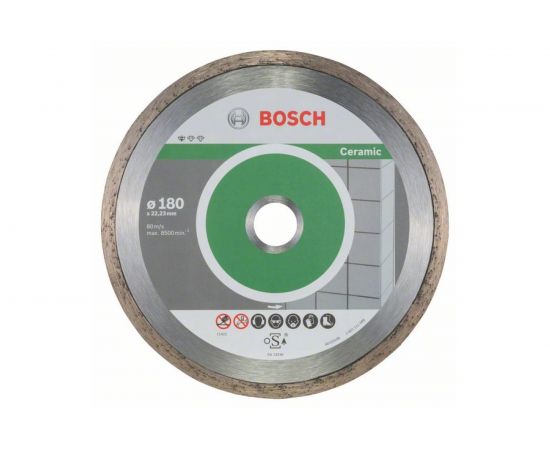 Алмазный диск Standard for Ceramic (180х22.2 мм; 10 шт.) Bosch 2608603233 