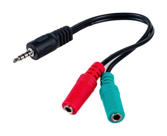 Кабель Cablexpert аудио сигнал джек3.5 4pin папа джек 3.5 наушник мама+3.5микрофон мама 20см CCA-417 