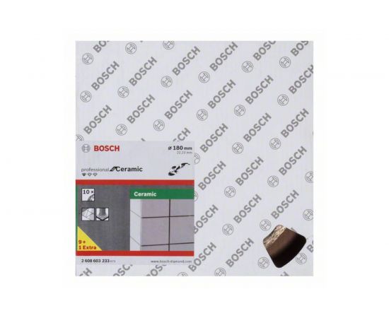 Алмазный диск Standard for Ceramic (180х22.2 мм; 10 шт.) Bosch 2608603233 – изображение 2