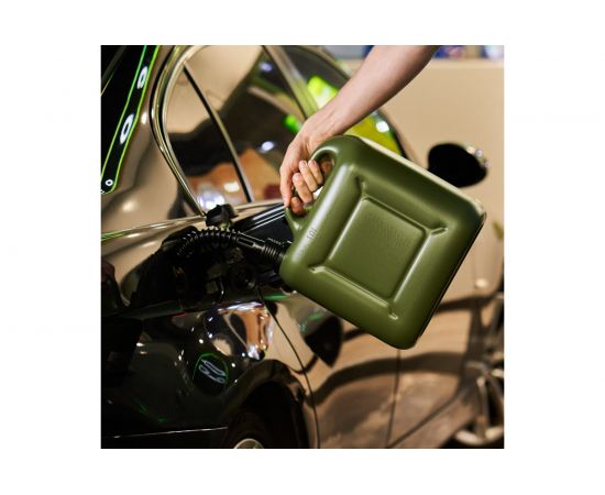 Канистра пластиковая усиленная 10 л для бензина и ГСМ зеленая сертифицирована REXANT 80-0205 – изображение 2