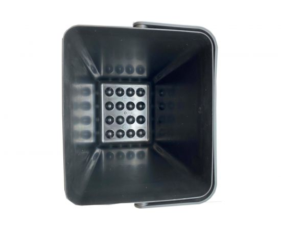 Прямоугольное ведро с ручкой Осколпласт 11 л, черное 409803 – изображение 2