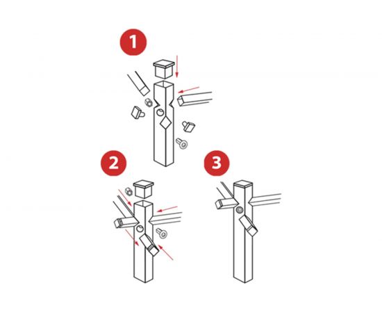 Ограждение GRILLUX Unit 600x600 мм, квадрат ВЗР2531 – изображение 3