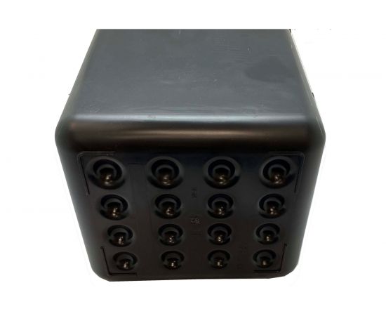 Прямоугольное ведро с ручкой Осколпласт 11 л, черное 409803 – изображение 3