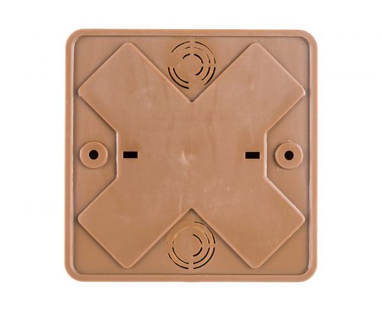 Распаячная коробка IEK КМ для о/п 100x100x29мм дуб UKO10-100-100-029-K24-E – изображение 4