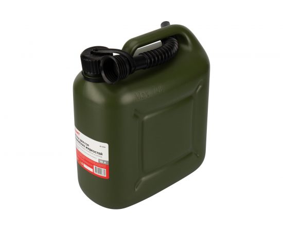 Канистра пластиковая усиленная 10 л для бензина и ГСМ зеленая сертифицирована REXANT 80-0205 – изображение 4