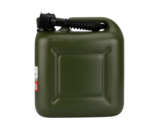 Канистра пластиковая усиленная 10 л для бензина и ГСМ зеленая сертифицирована REXANT 80-0205 – изображение 5