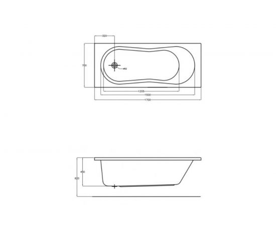 Прямоугольная ванна Cersanit NIKE 170x70 63347 – изображение 5