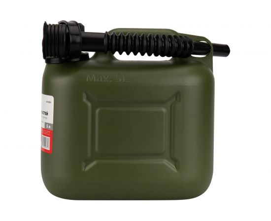 Канистра пластиковая усиленная 5 л для бензина и ГСМ зеленая сертифицирована REXANT 80-0204 – изображение 6