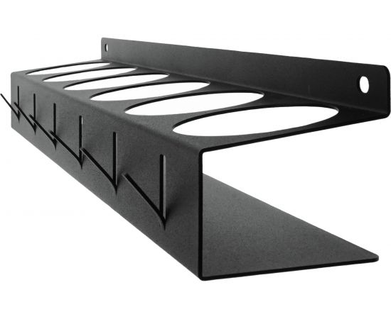 Настенный держатель-органайзер для баллончиков EMBODIMENT с крючками, черный EMB-WOP-L-B – изображение 7