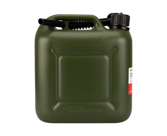 Канистра пластиковая усиленная 10 л для бензина и ГСМ зеленая сертифицирована REXANT 80-0205 – изображение 8