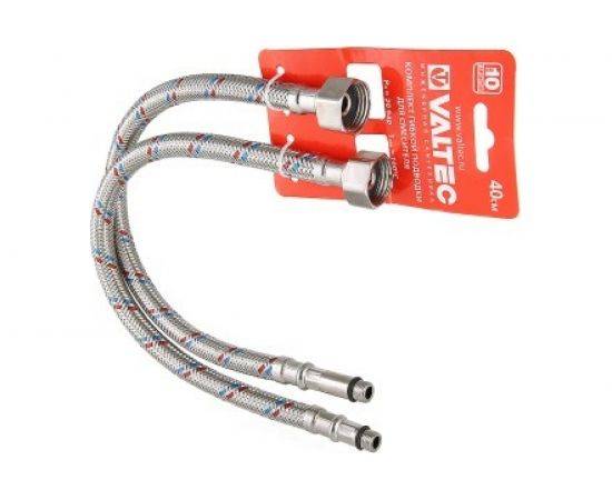 Комплект г/п для смесителя VALTEC М10х18+М10х35 - G1/2 60см VTf.005.IS.0410060 