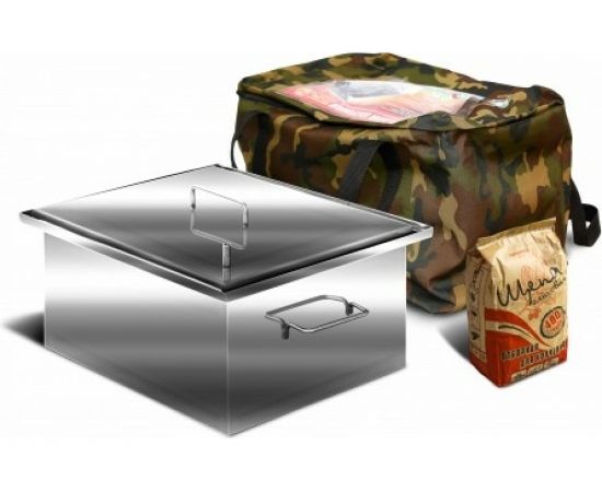 Коптильня Ольховый дым Универсал 400х300х200 мм, 1.5 мм КУ-4 