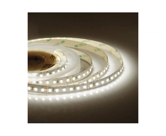 Светодиодная лента Apeyron 24В, 16Вт/м, smd2835, 120д/м, IP20, 1500Лм/м, подложка 10мм, 5м, теплый белый 00-341 