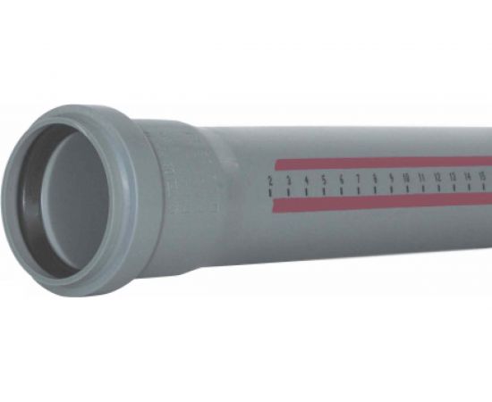 Труба однораструбная канализационная HTEM 32х1500 Ostendorf 110050 – изображение 3