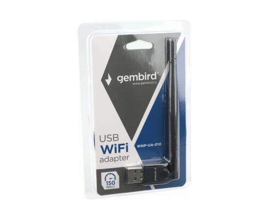 Сетевой адаптер WiFi Gembird 150 Мбит, USB, 802.11b/g/n, WNP-UA-010 – изображение 3