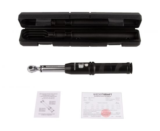 Динамометрический ключ WIEDERKRAFT 5-25 Нм, реверсивная трещотка с квадратом 1/4 WDK-NS05025 – изображение 6