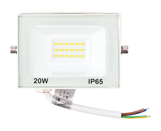 Светодиодный прожектор REXANT LED 20 Вт 1600 Лм 2700 K белый корпус 605-019 