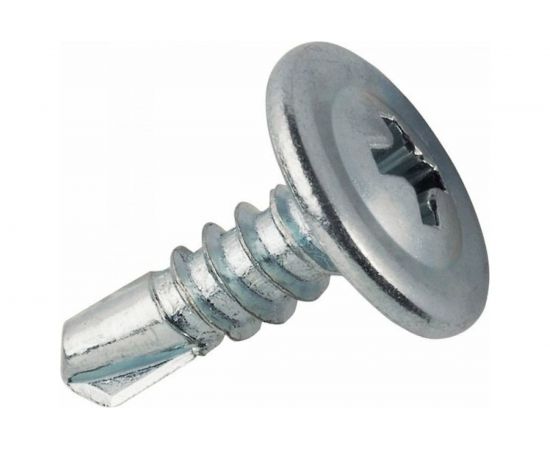 Саморез Daxmer ПШС 4,2x16 с прессшайбой сверло белый цинк 1 кг 433460 