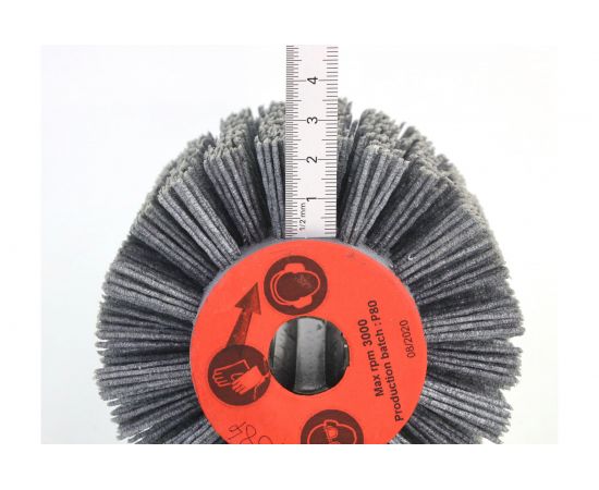 Щетка (110х100х19 мм; +4 паза; P80; полимерный ворс) ОСБОРН 3-384 FEL110100P80PGR – изображение 4