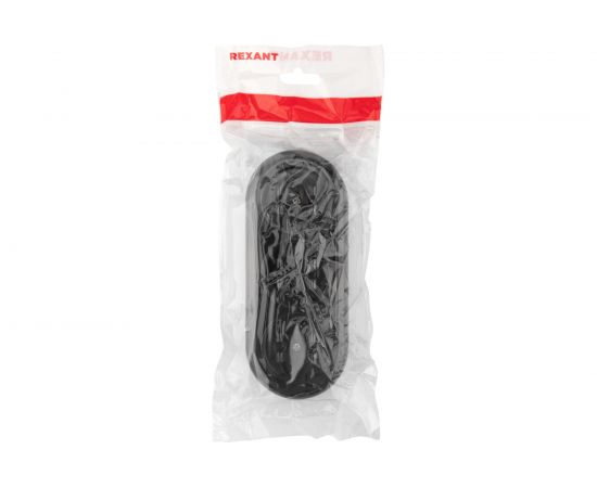 Карболитовая колодка REXANT на 3 гнезда без заземления 16 А черная 11-8979 – изображение 7