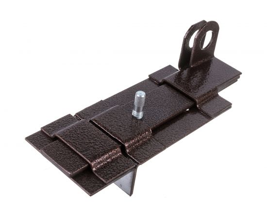 Накладной засов с проушиной Делга (медь; с плоским ригелем; 180 мм) Д817 