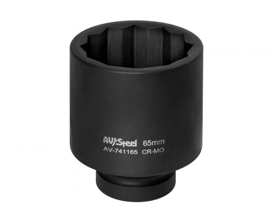 Головка ударная двенадцатигранная удлиненная (65 мм; 1""DR) AV Steel AV-741165 