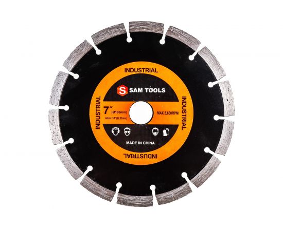 Диск отрезной алмазный по бетону (180х22 мм) Samgrupp Segment 16034 