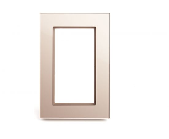 Горизонтальная 2-местная рамка STEKKER без перемычки, серия Катрин, GFR00-7012-02, шампань 39567 