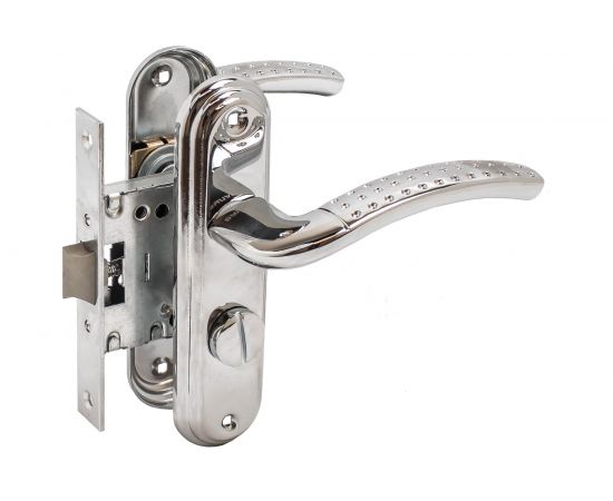 Защелка БУЛАТ ЗЩ1-Д01.04 (Л) АЛЬФА (хром; левая; с фиксацией) 13956 