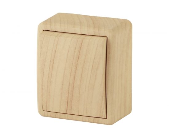 Выключатель ЭРА 11-1201-11 10АХ-250В, IP20, ОУ, Эксперт, сосна Б0020656 