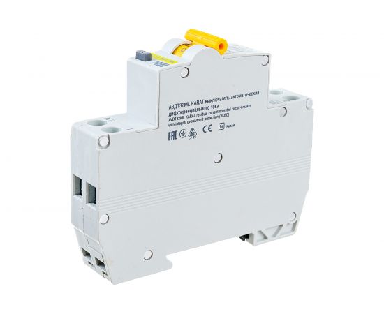 Автоматический выключатель дифференциального тока IEK АВДТ32МL С10 10мА KARAT MVD12-1-010-C-010 – изображение 3