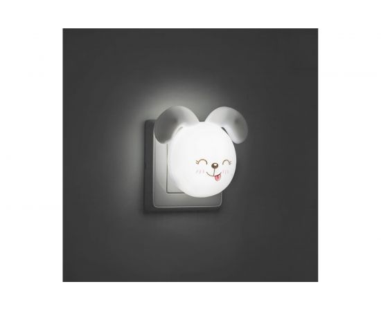 Светильник-ночник FERON зайчик 4LED 0,5W 220V белый , FN1167 23348 – изображение 3