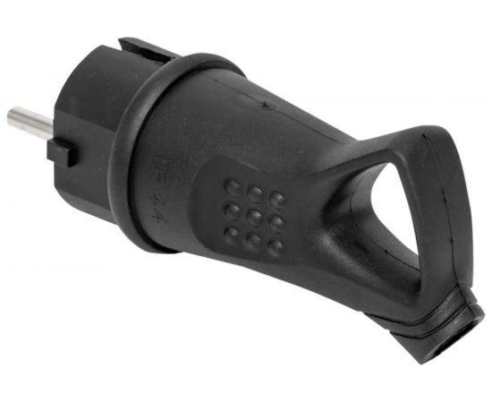 Угловая каучуковая вилка EKF с кольцом 230В 2P+PE 16A IP44 RPS-017-16-230-44 – изображение 3