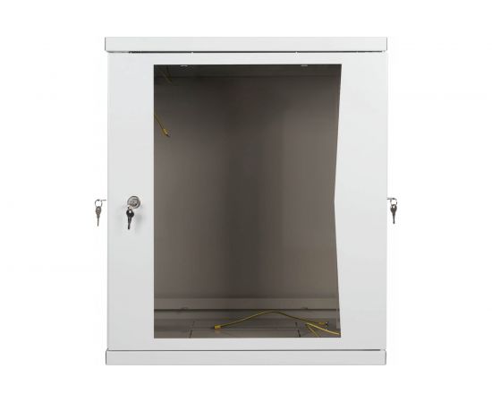 Настенный разборный шкаф 19"" КДДС 9U, стеклянная дверь, 600x450, серый УТ000003576 – изображение 3