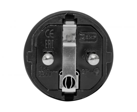 Угловая каучуковая вилка EKF с кольцом 230В 2P+PE 16A IP44 RPS-017-16-230-44 – изображение 4