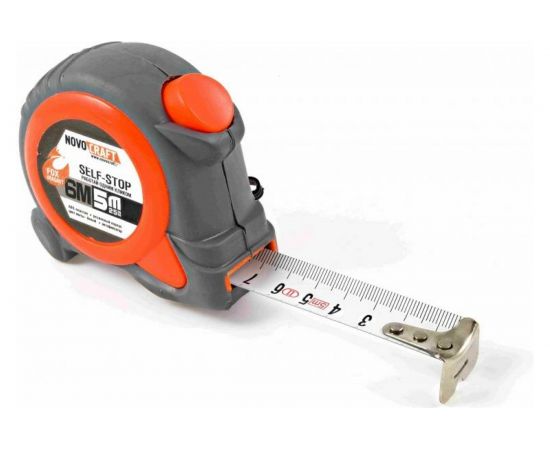 Рулетка NOVOCRAFT FOX 6M, 5 м, 25 мм, 6/60 SELF-STOP, ABS, CO-molded 06M0525 