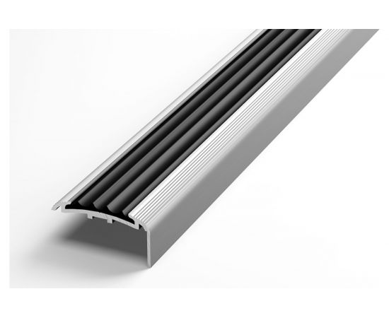 Порог угловой алюминиевый с вставкой ЛУКА (40х20 мм, 0,9 м, Без покрытия) УТ000023707 