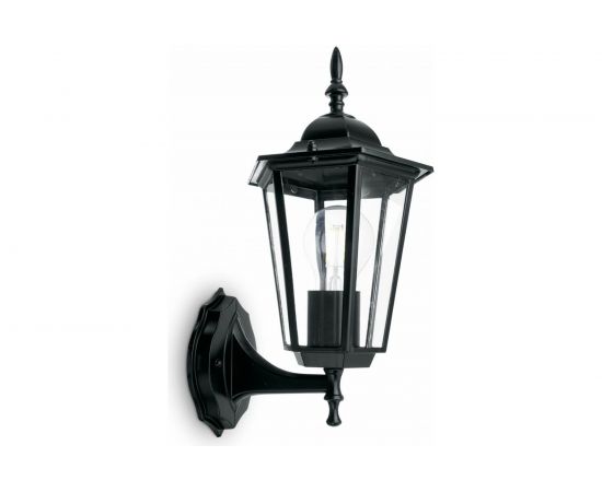 Светильник FERON НБУ-60w вверх,Е27,IP44,чер.Feron 11052 