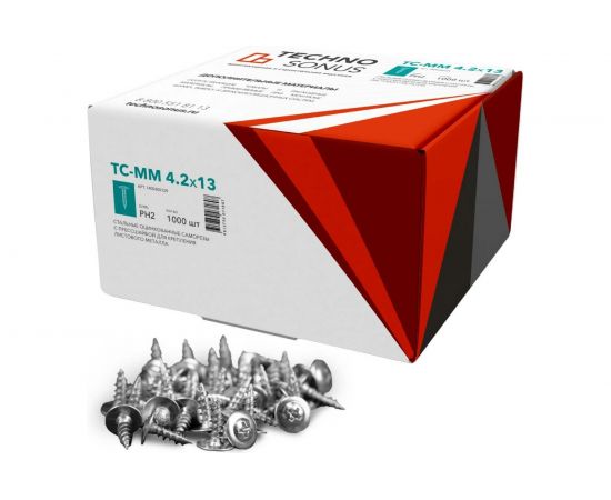 Саморезы ТехноСонус ТС-ММ 4.2х13, 1000 шт. 1400300129 – изображение 2