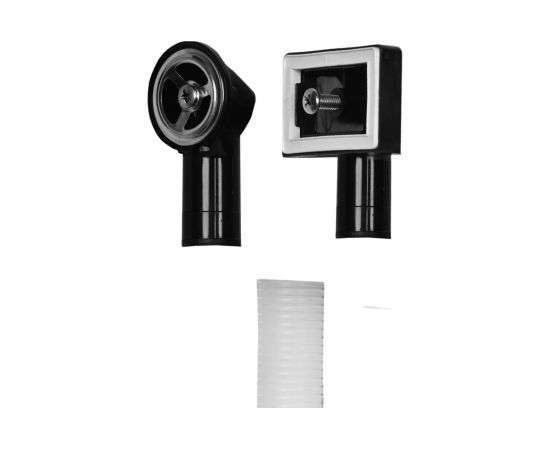 Сифон для кухонной мойки WISENT с одной чашей, с круглым и прямоугольным переливом WGER013 – изображение 2