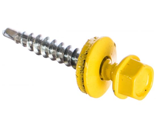 Кровельный саморез Kenner 4,8х35 RAL1018 жёлтый 250шт ск351018ф – изображение 2