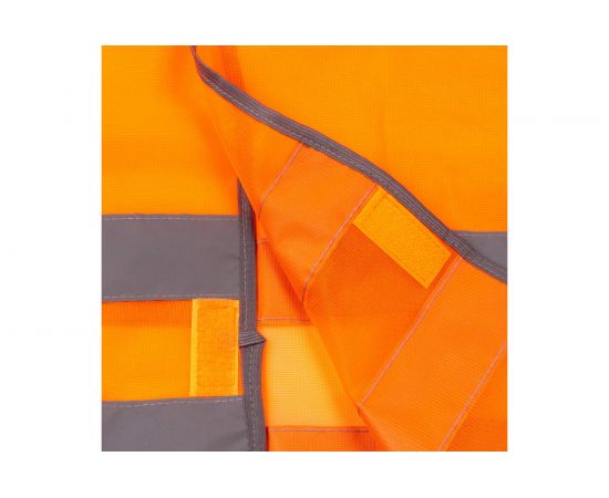 Светоотражающий жилет повышенной видимости AUTOPROFI GL-060 ORANGE – изображение 3